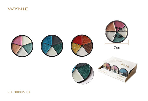 Glitter Paity Eyeshadow Palette Occhi 5 Ombretti Glitterati