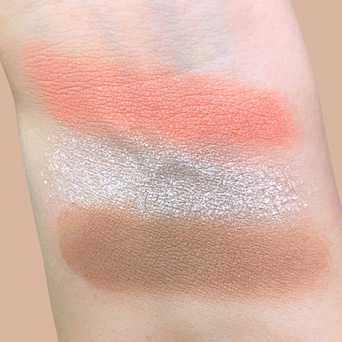 3in1 Powder Face Palette Polveri Viso – Blush, Contour e Illuminante 001