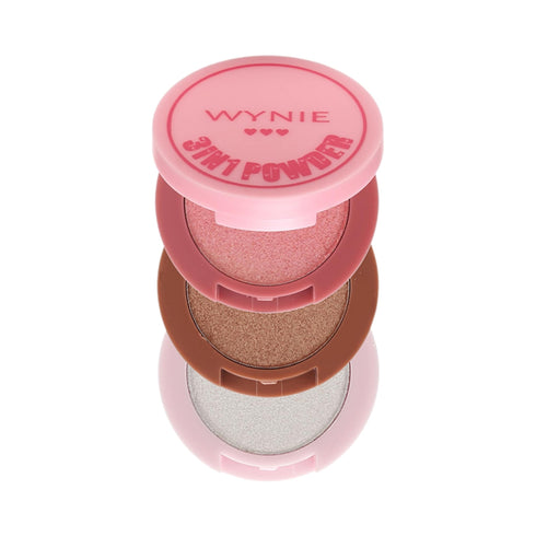 3in1 Powder Face Palette Polveri Viso – Blush, Contour e Illuminante