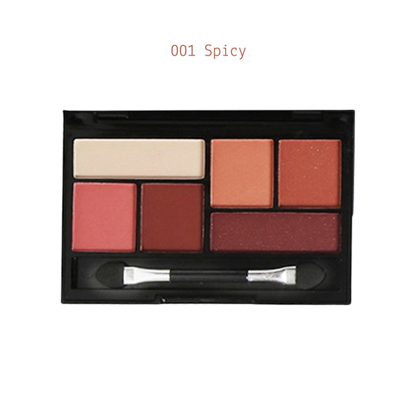 6 Colors Mini Palette Occhi Ombretti Opachi e Brillanti