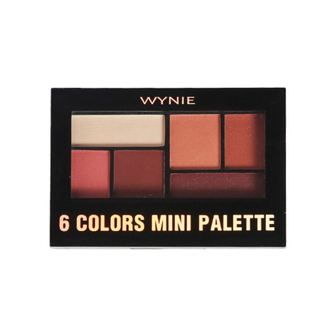 6 Colors Mini Palette Occhi Ombretti Opachi e Brillanti