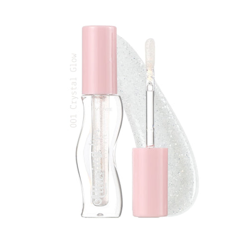 Wynie Alluring Lip Oil - Olio Labbra Idratante Colorato e Glitterato 001 bianco glitter