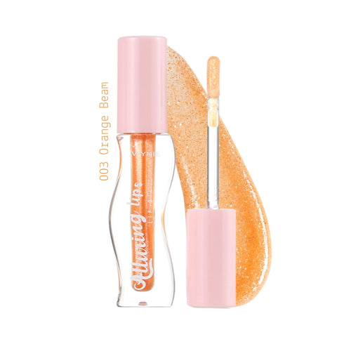Wynie Alluring Lip Oil - Olio Labbra Idratante Colorato e Glitterato 003 arancione glitter