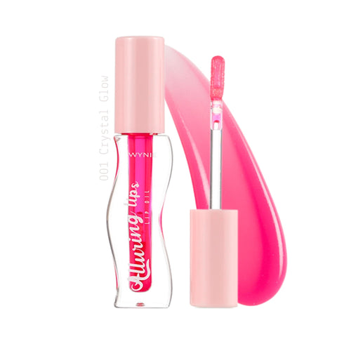 Wynie Alluring Lip Oil - Olio Labbra Idratante Colorato e Glitterato 006 fucsia trasparente