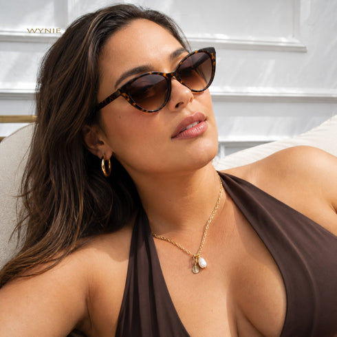 Amber Tortoise | Occhiali da Sole Cat-Eye Tartarugato con Lenti Sfumate