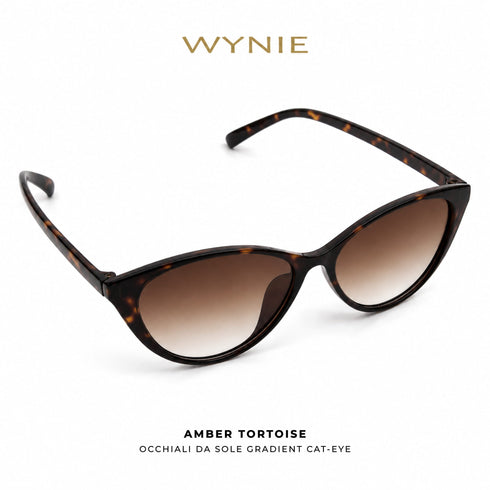 Amber Tortoise | Occhiali da Sole Cat-Eye Tartarugato con Lenti Sfumate