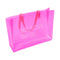 Beach Bag Fluo WYNIE - Maxi Borsa Mare Trasparente Colorata in PVC, colore rosa fluo