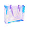 Beach Bag Mermaid Glow WYNIE - Maxi Borsa Mare Trasparente Colorata in PVC con Effetto Olografico