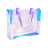 Beach Bag Mermaid Glow WYNIE - Maxi Borsa Mare Trasparente Colorata in PVC con Effetto Olografico