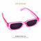 Bubble Pink Y2K | Occhiali da Sole Rettangolari Rosa Trasparente WYNIE