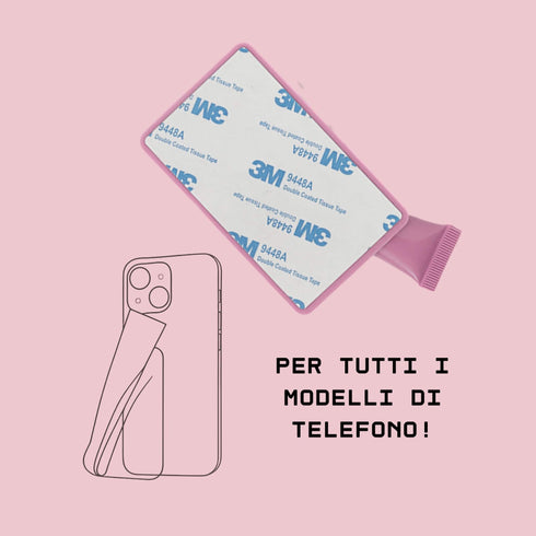 Butter Balm Lipgloss + Lip Case Adesiva Porta Lucidalabbra per Cellulare