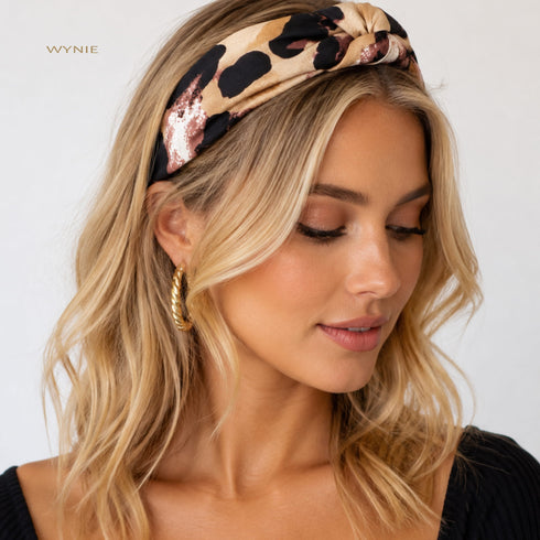 Cerchietto per Capelli Imbottito Animalier Wynie