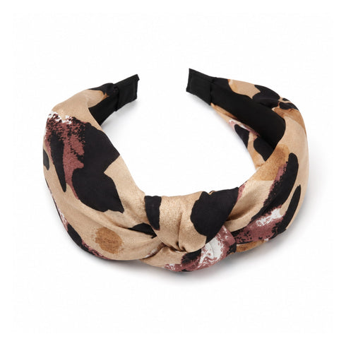 Cerchietto per Capelli Imbottito Animalier Wynie, animalier leopardato maxi