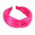 Cerchietto per Capelli Satinato con Nodo Wynie, rosa fucsia satin
