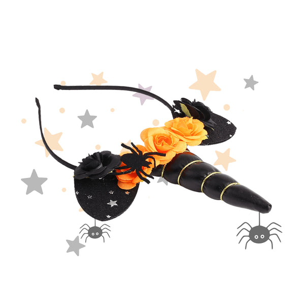 HALLOWYNIE Cerchietto per Capelli Unicorno Stregato | Halloween Edition