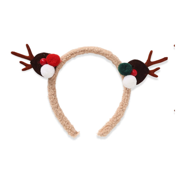 Cerchietto per Capelli Renna Natale Soft – Fascia Festiva Morbida | Wynie Christmas Collection