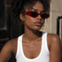 Cherry Crush | Occhiali da Sole Ovali Rosso Ciliegia WYNIE