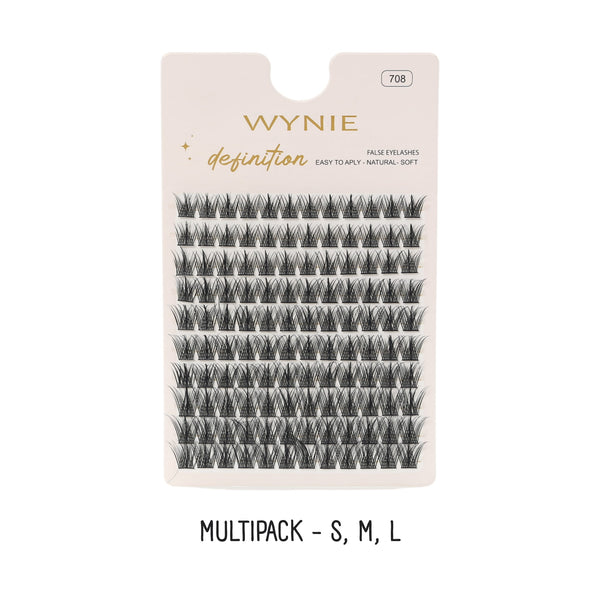 Ciglia Finte a Ciuffetti Multipack S, M, L 10-12-14 mm | Wynie UA161720