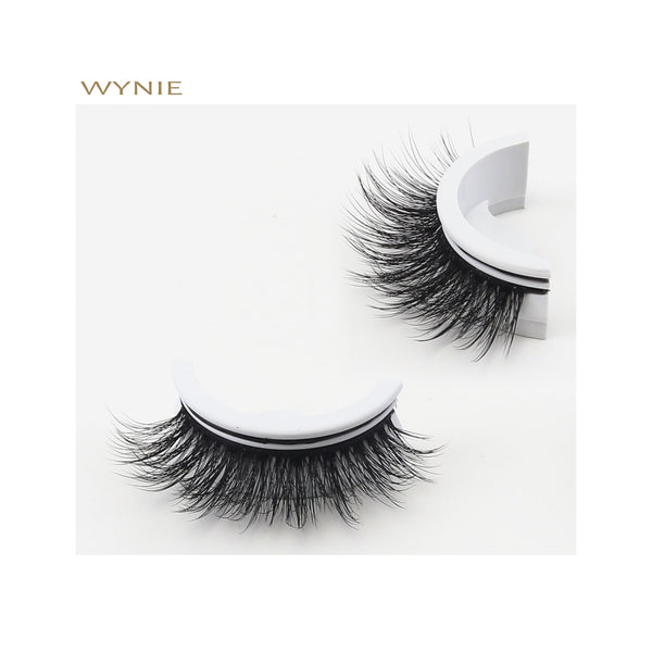 Ciglia Finte Auto-Adesive Volume Fluffy Natural - UA157523 | Senza Colla, Facili da Applicare WYNIE