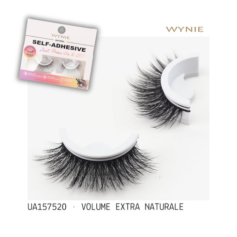 Ciglia Finte Auto-Adesive Volume Extra Naturale - UA157520 | Senza Colla, Facili da Applicare WYNIE