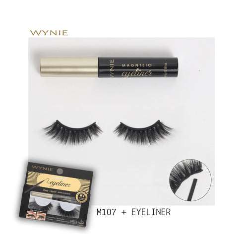Ciglia Finte Magnetiche con Eyeliner Magnetico – M107
