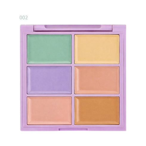 Wynie Correct & Contour Palette Viso - 6 Correttori in Crema Multifunzione per Correggere, Nascondere e Scolpire 002