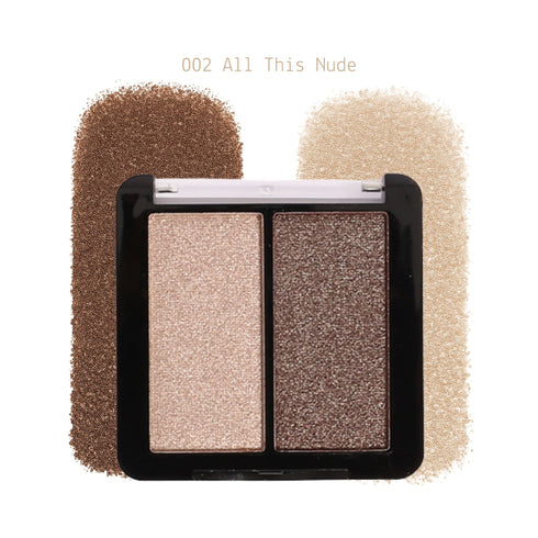 Double Eyeshadow Palette Duo Ombretti in Polvere Shimmer