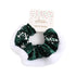 Elastici Scrunchies Natale in Tessuto Rosso e Verde con Fiocchi di Neve | Wynie Christmas Collection