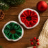Elastici Scrunchies Natale in Tessuto Rosso e Verde | Wynie Christmas Collection
