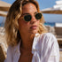 Emerald Horizon | Occhiali da Sole Rounded Gold con Lenti Verdi Wynie