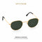 Emerald Horizon | Occhiali da Sole Rounded Gold con Lenti Verdi Wynie