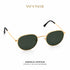 Emerald Horizon | Occhiali da Sole Rounded Gold con Lenti Verdi Wynie