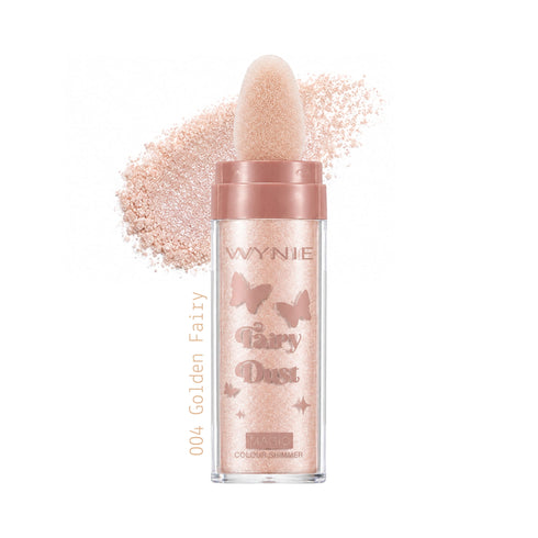 Fairy Dust Colour Shimmer - Polvere Illuminante Viso, Occhi e Corpo Wynie 004 pesca champagne iridescente
