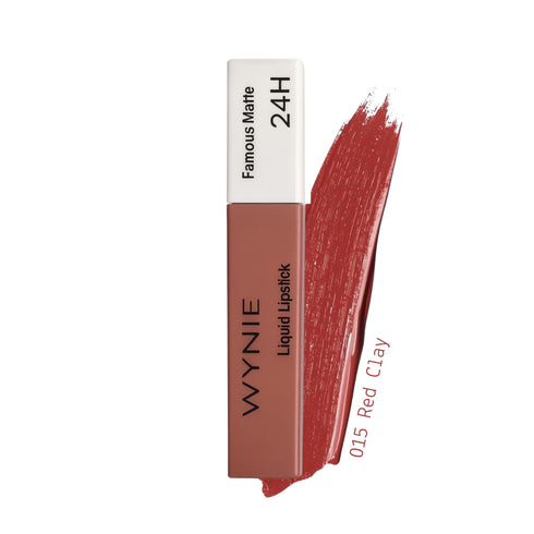 Wynie Famous Matte 24H Liquid Lipstick - Rossetto Liquido Opaco No Transfer 015 terracotta