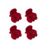 Fermagli per Capelli in Velluto Rosso 2,5 cm – Set 4 Pezzi | Wynie Christmas Collection