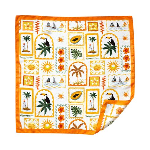 Foulard Stampato Fantasia Estiva WYNIE giallo | Accessori Moda e Sciarpe