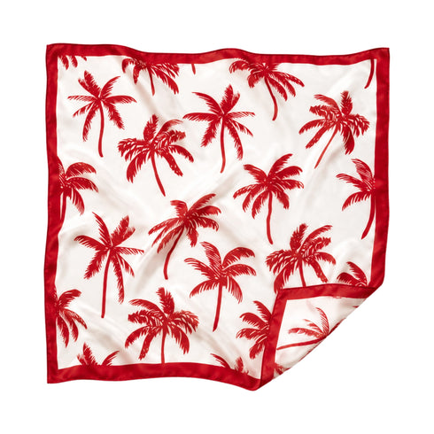 Foulard Stampato Palme WYNIE rosso | Accessori Moda e Sciarpe