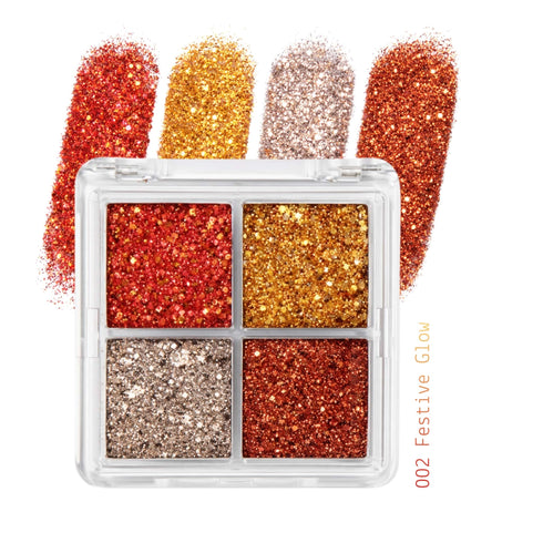 Glitter Bright Quad - Palette Occhi Glitterata 002