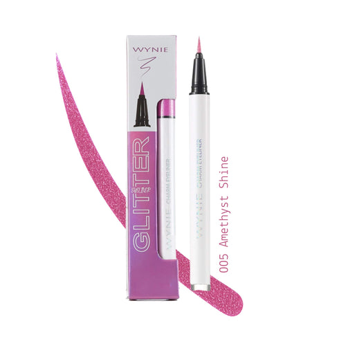 Glitter Charm Eyeliner in Penna Wynie 005 Amethyst Shine, fucsia viola