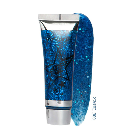 Glitter Gel - Illuminante per Viso, Corpo e Capelli Wynie 006 Cosmic, blu