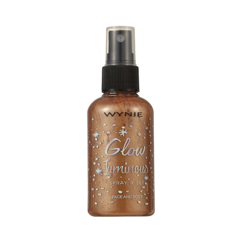 Glow Luminous Spray & Set "Bronzing Brown" - Illuminante Glitter Viso e Corpo