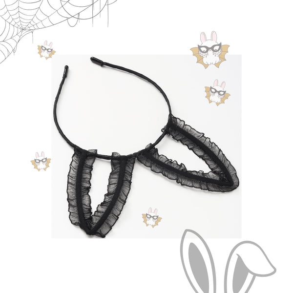 HALLOWYNIE Cerchietto per Capelli Bunny Tulle | Halloween Edition