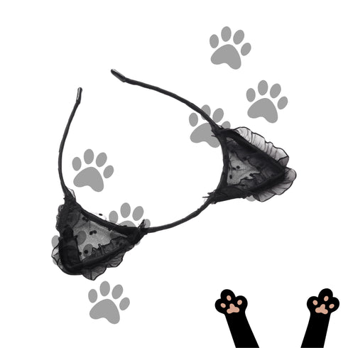 HALLOWYNIE Cerchietto per Capelli Gatto Polka Dots | Halloween Edition