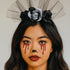 HALLOWYNIE Cerchietto per Capelli Teschio Velato | Halloween Edition