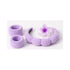 Wynie Skincare Headband Set - Cerchietto, Polsini e Pinza per Capelli in Spugna per la Pulizia del Viso Lilla Delicato