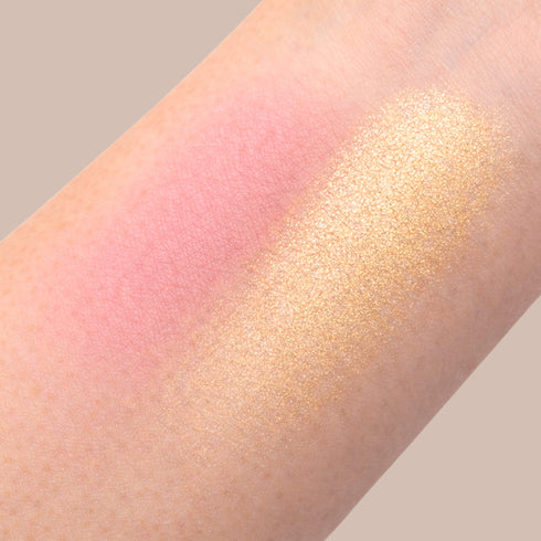 Wynie Highlighter Rogue Brush 2in1 Palette Viso con Blush e Illuminante 001 swatch