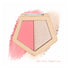 Wynie Highlighter Rogue Brush 2in1 Palette Viso con Blush e Illuminante 003 rosa