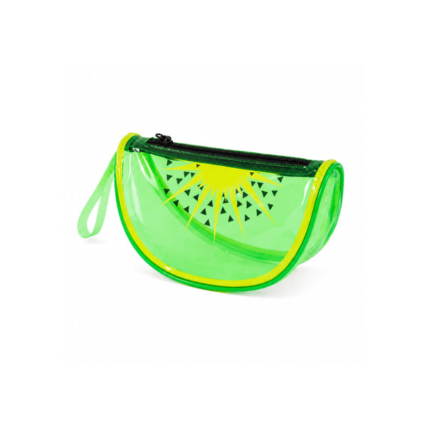 Wynie Jelly Case Kiwi MINI – Pochette Beauty in PVC Trasparente Effetto Glossy