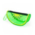 Wynie Jelly Case Kiwi – Pochette Beauty in PVC Trasparente Effetto Glossy