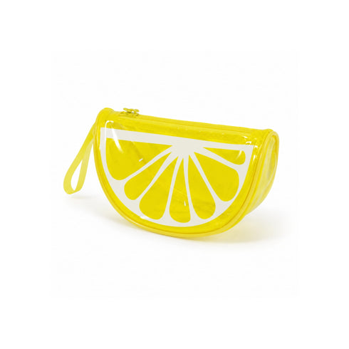 xJelly Case Lemon MINI – Pochette Beauty in PVC Trasparente Limone Effetto Glossy